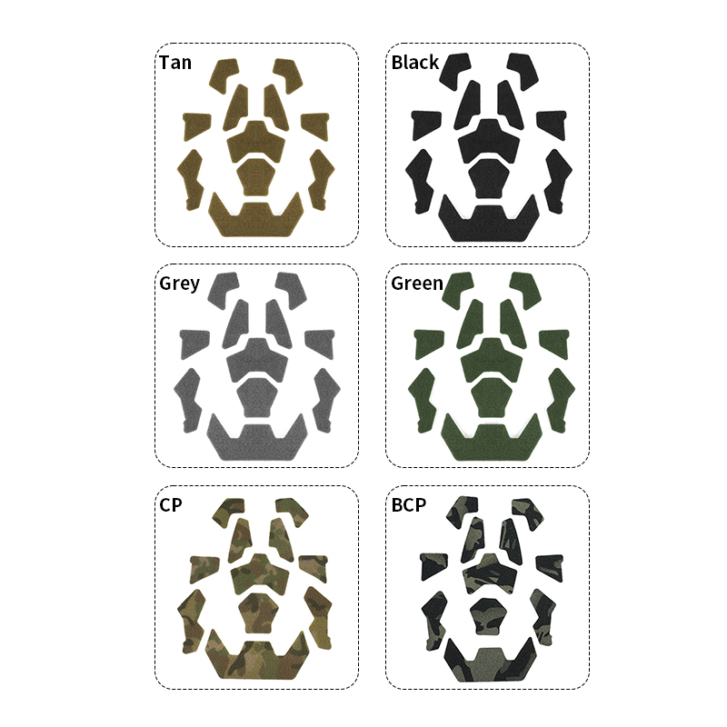 Sabado 11pcs casco veloce adesivo magico airsoft patch ganci e anello appiccicosi per accessori per caschi tattici veloci