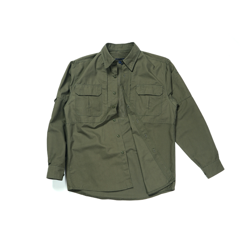 SABADO Camicia a maniche lunghe professionale tattica militare leggera verde da esterno personalizzata per esterni