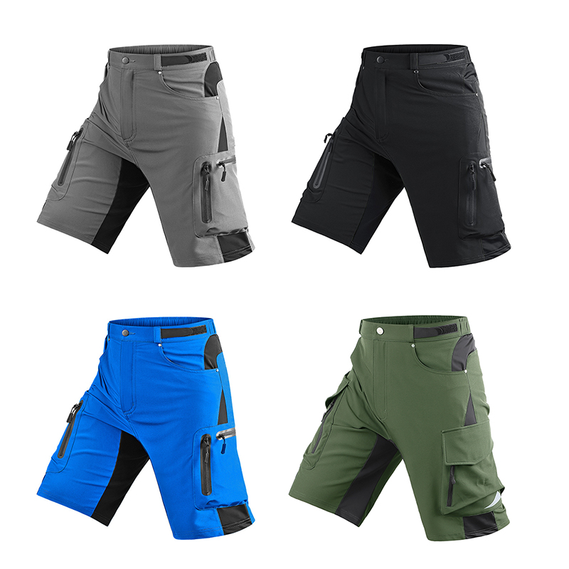 SABADO Pantaloni tattici da uomo leggeri da ciclismo Pantaloncini da bici da montagna ad asciugatura rapida per l'escursionismo, la corsa, la pesca