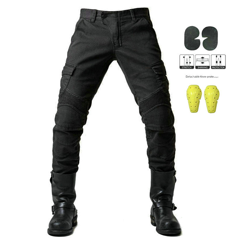 SABADO Pantaloni da moto da caccia multi tasche Jeans tattici per uomo
