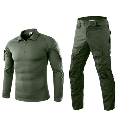 SABADO Camicia e pantaloni da combattimento tattici da uomo Set uniforme militare a maniche lunghe