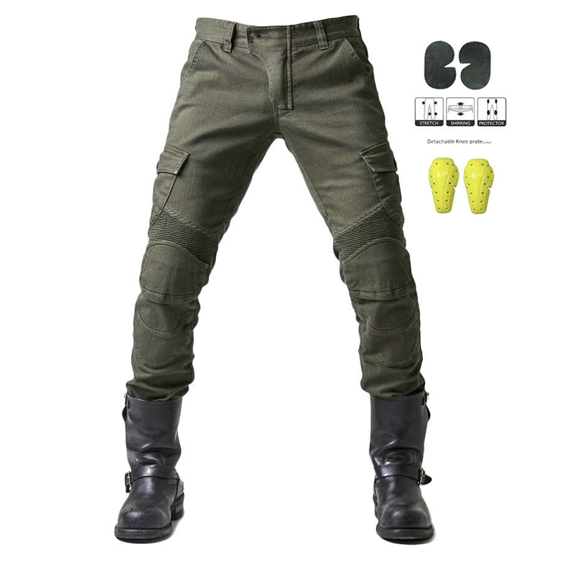 SABADO Pantaloni da moto da caccia multi tasche Jeans tattici per uomo