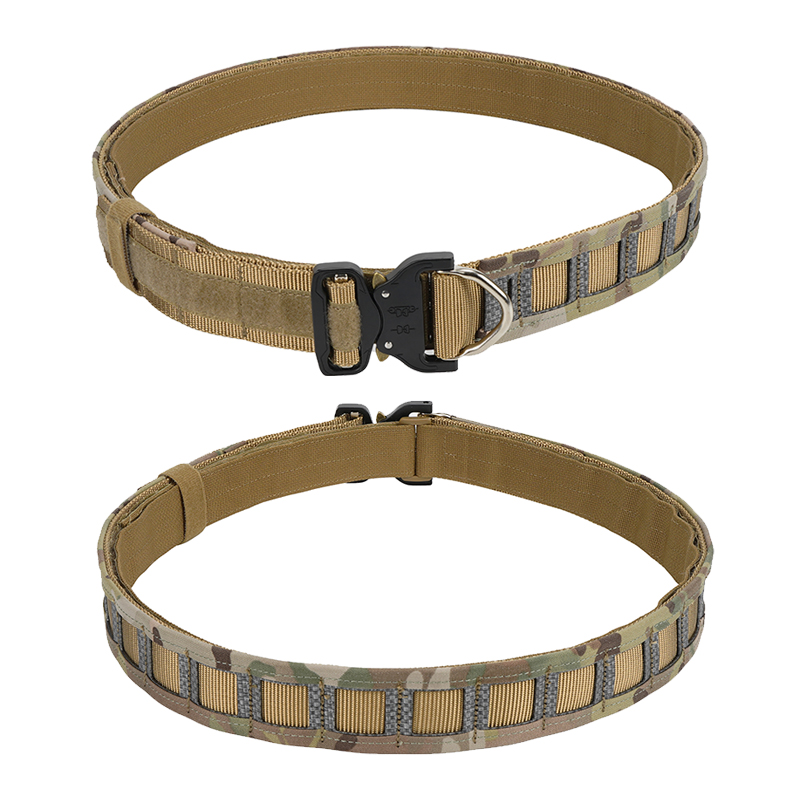 Cintura tattica di grado militare in nylon Sabado 500D con combattimento con fibbia a rilascio rapido (pacchetto interno/esterno/EDC)