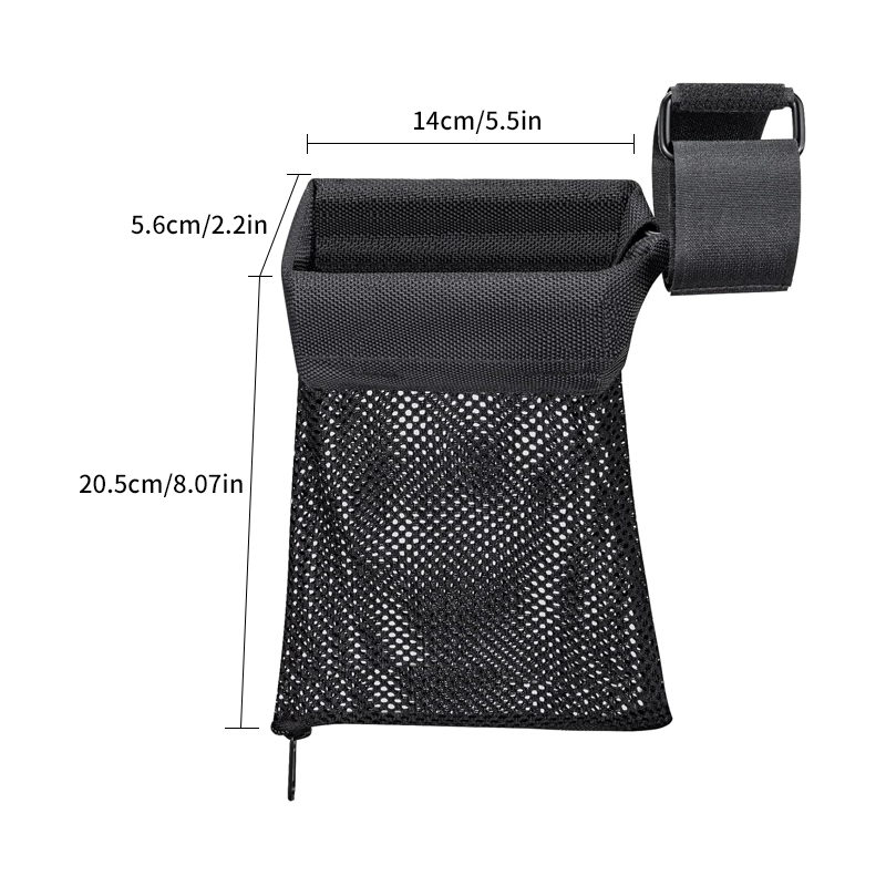 Sabado Tactical AR15 Shell Catcher Borse Bag di Nylon Resistente a calore Zipper a base rapida per 3 'diametro