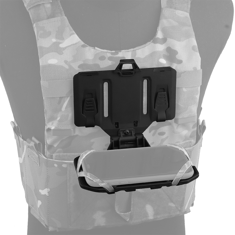 SABADO Tattico Airsoft Phone Map Carrier Plate Gilet tattico Chest Rig Militare MOLLE Scheda di navigazione pieghevole