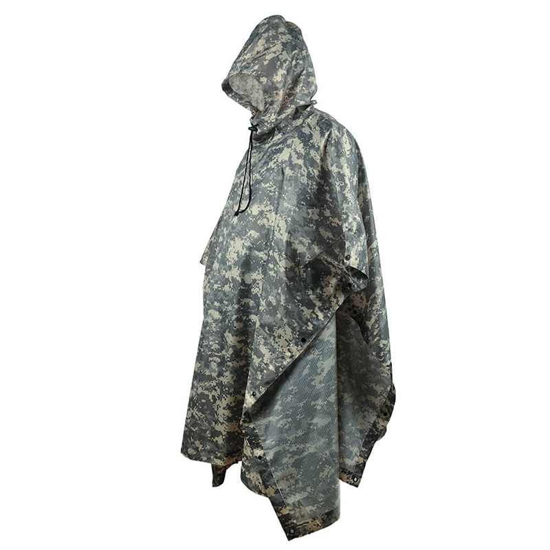 SABADO Militare Heavy Duty Outdoor Impermeabile Impermeabile Donna Uomo Poncho tattico per pioggia