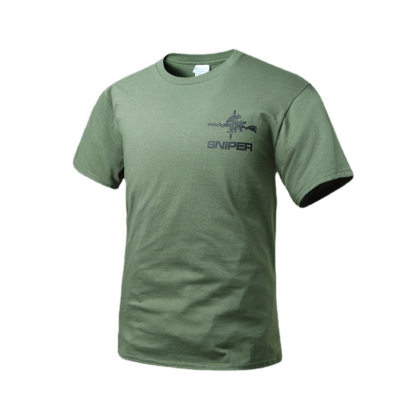 SABADO T-shirt stampata tattica militare a maniche corte con scollo a O taglie forti