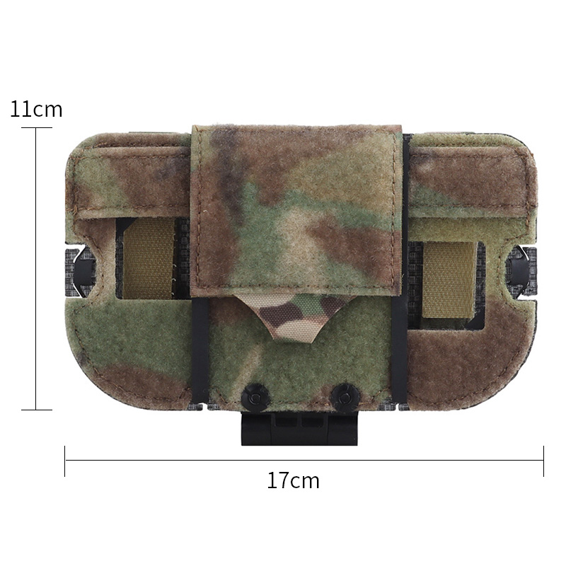 SABADO Outdoor Tattico Universale Pettorale Rig Pouch Holder Pieghevole Navigazione Pad Telefono per Attrezzatura Tattica