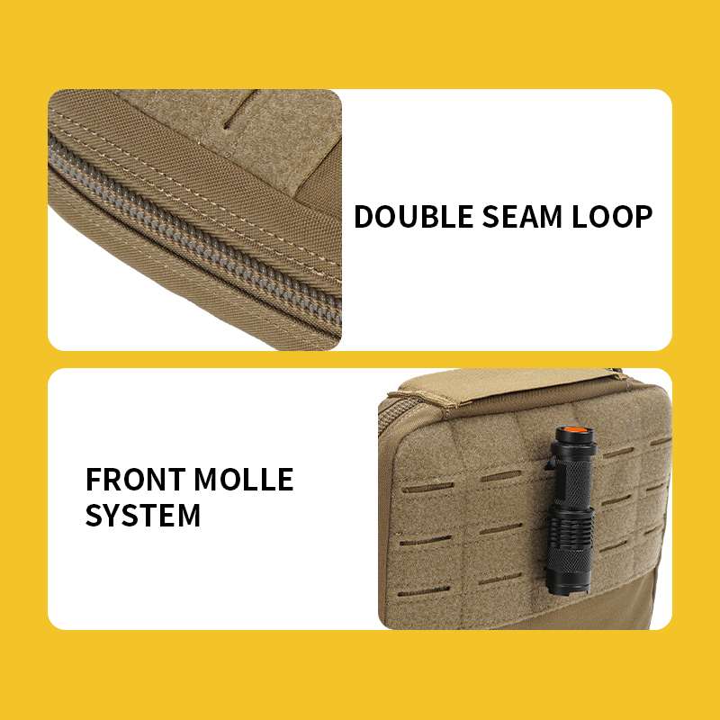 Sabado 1000D Nylon Tactical Pistol Bag Laser Cut MOLLE MOLLE Doppi-strato militare di livello militare