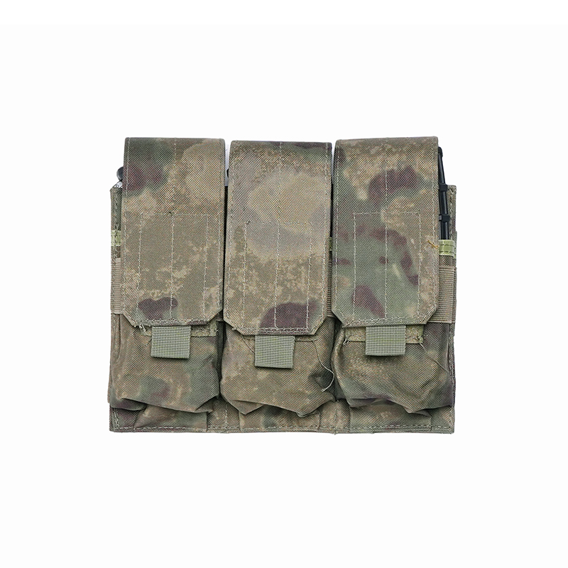 SABADO Tasca tattica tripla doppia in nylon per accessori gilet militare da 5,56 mm 