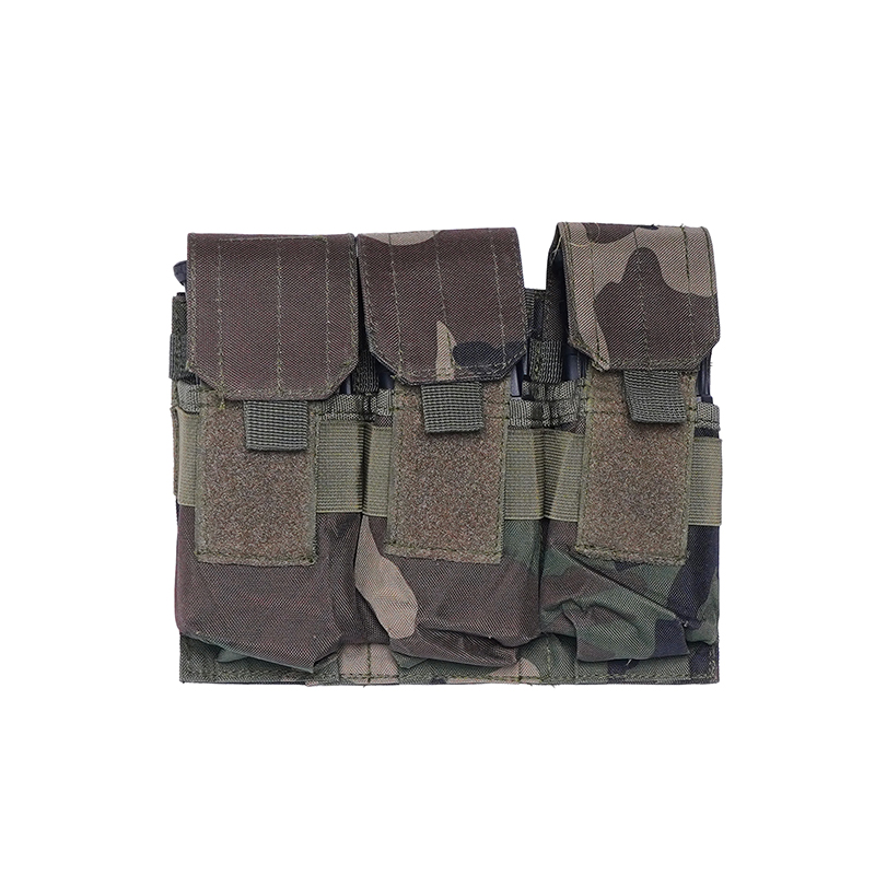 SABADO Tasca tattica tripla doppia in nylon per accessori gilet militare da 5,56 mm 