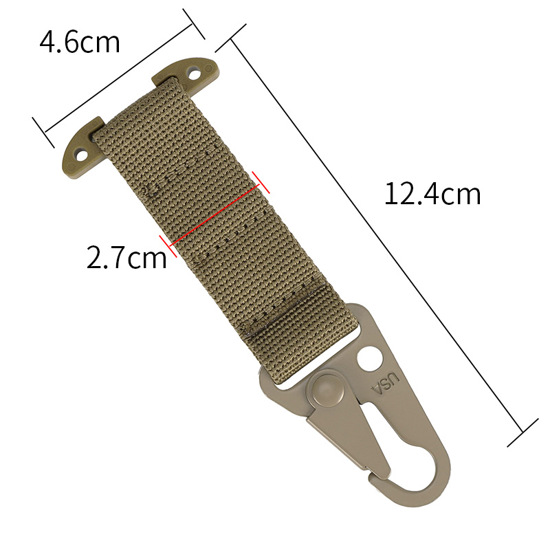 SABADO T-Mount MOLLE Fettuccia Clip da cintura da battaglia Clip da cintura tattica Molle Gear Clip Clash Hook Moschettone sospeso 